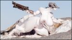 16:9 2025 5_fingers albino anthro areola bethesda_game_studios big_breasts black_sclera breasts deathclaw fallout female fingers gauss_rifle genitals green_eyes green_pupils gun hi_res holding_gun holding_object holding_ranged_weapon holding_weapon horn huge_breasts microsoft mommyclaw_(vulgarvictor) navel nipples non-mammal_breasts non-mammal_navel non-mammal_nipples nude pink_areola pink_nipples pupils ranged_weapon rock scales scalie solo tail thenicedragon vulva weapon white_body white_scales widescreen