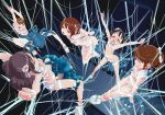  5girls ass bare_shoulders bestiality black_hair bound bound_arms bound_legs breasts brown_hair bug clenched_hands closed_eyes crying cum cum_in_pussy cumdrip hair_ribbon idol idol_clothes interspecies kamimaki_tsukami legs_apart legs_together medium_breasts multiple_girls nude open_mouth original peril rape red_eyes restrained ribbon sex sex_from_behind shoes silk small_breasts sneakers spider spider_web stage suspension tears thighs torn_clothes white_ribbon white_shoes 