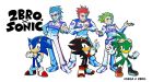  beard black_fur blue_fur blue_hair facial_hair feathers glasses gloves green_feathers green_hair jet_the_hawk looking_at_viewer official_art personification ponytail racing_suit red_fur red_hair sega shadow_the_hedgehog simple_background smile sonic_(series) sonic_racing:_crossworlds sonic_the_hedgehog two-tone_fur white_background white_gloves 