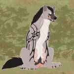 animal_genitalia canine_genitalia canine_vulva clitoris female feral genitals hair hedonophobia_h hi_res hyena licking licking_lips licking_own_lips mammal mane mane_hair nipples sitting skotina_(kutsiihvost) smile smiling_at_viewer smirk smirking_at_viewer solo spotted_hyena swollen_vulva tattoo teats tongue tongue_out vulva
