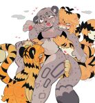 2025 anthro anthro_on_anthro bikini bite blush breast_grab breasts catgenderzz chest_tuft claws clothing cloud countershading eyewear felid female female/female fur glasses group group_sex hair hand_on_breast happy happy_sex heart_symbol hi_res long_hair looking_pleasured mammal navel nipples nonbinary_(lore) one_eye_closed open_:3 pantherine paws sex shoulder_bite simple_background snow_leopard striped_body striped_fur stripes swimwear tail thick_thighs threesome tiger tuft two-piece_swimsuit yarn_(snowwhisk) zoey_(catgenderzz)
