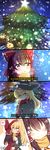  4koma :d absurdres ahoge blonde_hair blouse blush bow braid brown_hair christmas christmas_tree clenched_teeth closed_eyes comic d: danmaku dated december detached_sleeves dragging grin hair_bow hair_ribbon hair_tubes hakurei_reimu hat head_rest heart highres hug kirisame_marisa large_bow lazy_eye long_hair long_skirt long_sleeves multiple_girls no_hat no_headwear open_mouth rankasei red_eyes ribbon ribbon-trimmed_sleeves ribbon_trim side_braid single_braid skirt skirt_set smile socks star teeth touhou translated tsurime vest wide_sleeves witch_hat yellow_eyes yuri 