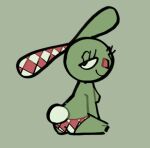  2024 anthro bedroom_eyes black_eyes bottomwear breasts checkered checkered_bottomwear checkered_clothing checkered_inner_ear checkered_panties checkered_underwear clothing diamond_nose digital_drawing_(artwork) digital_media_(artwork) female female_anthro fur green_background green_body green_breasts green_ears green_fur kockasfulu_nyul lagomorph leporid looking_at_viewer looking_back looking_back_at_viewer low_res mammal medium_breasts multicolored_clothing multicolored_inner_ear multicolored_panties multicolored_underwear narrowed_eyes panties pattern_bottomwear pattern_clothing pattern_inner_ear pattern_panties pattern_underwear rabbit red_nose round_tail seductive simple_background sitting smile solo tail two_tone_clothing two_tone_inner_ear two_tone_panties two_tone_underwear underwear vussybussy white_tail 