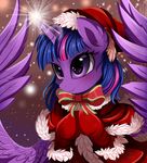  2017 absurd_res clothing equine feathers female friendship_is_magic hair hi_res horn mammal my_little_pony pridark smile solo twilight_sparkle_(mlp) winged_unicorn wings 
