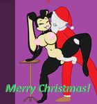  anon anthro balls black_fur breasts christmas clitoris female fur holidays lagomorph lil_scooter56 male male/female mammal mercy_f._hare mother nipples nude parent penis presenting presenting_pussy pussy rabbit spread_legs spreading text 