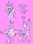 2023 animal_genitalia anthro areola ball_gag biped blue_hooves breasts bridle butt butt_heart chest_binder classical_unicorn clothing colored countershade_butt countershade_fur countershading digital_drawing_(artwork) digital_media_(artwork) disembodied_penis english_text equid equine fingers fur gag gagged genitals gynomorph hair headgear heart_(marking) hooved_fingers hooves horn intersex long_hair male mammal markings multicolored_body mythological_creature mythological_equine mythology nonbinary_(lore) nude penis pink_body pink_fur pink_hair purple_body purple_fur red_hooves reins sex simple_background smile solo tail tail_tuft text trans_(lore) tuft two_tone_body underwear unicorn vesti vexedcalyx