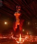 abs absurd_res angry animal_genitalia animal_penis anthro balls basement big_balls big_female big_penis black_hair black_nose blue_eyes breasts canid canid_demon canine demon demona_(siggioi) equine_genitalia equine_penis female fur genitals hair hellhound hi_res intersex kvnpoulsen looking_at_viewer looking_down mammal multicolored_body multicolored_fur multicolored_hair muscular muscular_anthro muscular_female muscular_thighs mythological_canine mythological_creature mythology penis red_body red_fur red_hair ritual ritual_site teeth white_body white_fur