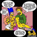  marge_simpson maude_flanders ned_flanders nev the_simpsons 
