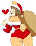  big_breasts breasts butt canine christmas dog female holidays huge_breasts jinu june_(jinu) mammal mature_female shiba_inu thick_thighs 