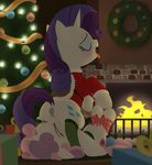  2017 absurd_res anus bdsm blush bondage bound butt christmas christmas_tree clothing cutie_mark dock dtcx97 duo ejaculation equine eyes_closed eyeshadow female female/female feral fireplace friendship_is_magic gift hair hi_res holidays hooves horn incest lying makeup mammal multicolored_hair my_little_pony on_back open_mouth oral orgasm pussy pussy_ejaculation pussy_juice rarity_(mlp) ribbons sex_toy sibling signature sisters sweetie_belle_(mlp) tongue tongue_out tree two_tone_hair unicorn vaginal young 