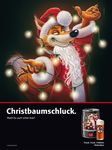  advertisement alcohol beer beverage canine christmas f&uuml;chschen_alt fox holidays male mammal santa_claus 