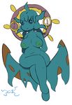  anthro anthrofied belly breasts butt cosmicscourge crossed_legs cute dhelmise female flora_fauna nintendo nude plant pok&eacute;mon pok&eacute;mon_(species) pok&eacute;morph seaweed sitting slightly_chubby smile thick_thighs video_games wide_hips 