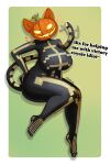 2025 absurd_res anthro artist_name big_breasts big_butt blush blush_lines bodysuit bone breasts bullying butt caption clothed clothing costume curvy_figure desttar dialogue digital_media_(artwork) epic_games felid feline female feral food for_a_head fortnite fortnite:_battle_royale fruit glowing glowing_eyes gold_(metal) halloween halloween_costume halloween_themed hand_on_hip heart_symbol hi_res holidays huge_breasts huge_butt huge_thighs imminent_sex in_heat inviting inviting_to_sex inviting_viewer jack-o'-lantern latex latex_clothing looking_at_viewer mammal markings nipple_outline nipples object_head onesie onesie_only plant puffy_nipples pumpkin pumpkin_cat_(fortnite) pumpkin_head signature simple_background skeleton skeleton_(marking) skeleton_clothing skeleton_costume skeleton_suit skinsuit smug smug_face smug_grin solo sparkle_lynx_(fortnite) tail tail_motion tailwag text thick_thighs tight_clothing tight_fit voluptuous voluptuous_anthro voluptuous_female wide_hipped_anthro wide_hipped_female wide_hips