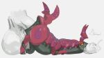  abdominal_bulge all_the_way_through anal anal_penetration anal_threading bodily_fluids deep_penetration duo erection eye_roll feral generation_5_pokemon genital_fluids male neck_bulge nintendo penetration pokemon pokemon_(species) precum scolipede simple_background size_difference stretched_anus tight_fit watermark whalegourd white_background 