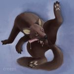  animal_genitalia animal_penis anus autofellatio balls creeps cum erection feral feral_masturbation fur male mammal marten masturbation mustelid oral paws penis simple_background solo thin_penis 