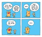  cat comic dialogue feline humor jim_benton mammal mouse rodent 
