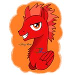  chest_tuft equine fan_character hair headshot looking_at_viewer male mammal ms_paint my_little_pony pegasus smile solo speedy1369 tuft wings 