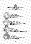  amato_nagi blush comic fang fate/grand_order fate_(series) flying_sweatdrops fujimaru_ritsuka_(female) glasses gorgon_(fate) greyscale medusa_(lancer)_(fate) monochrome multiple_girls open_mouth page_number partially_translated ponytail portrait rider sample shaded_face side_ponytail sweat translation_request 