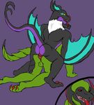  anal anal_penetration anthro daikuhiroshiama dragon haxorus male male/male nintendo noivern penetration pok&eacute;mon pok&eacute;mon_(species) reptile scalie video_games wings 