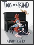  anthro canine clothed clothing disney dress duo fan_character female fox hat mammal musical_instrument patricia_wilde piano sitting stella_conroy story straw_hat two_of_a_kind yelnatsdraws zootopia 