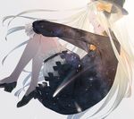  abigail_williams_(fate/grand_order) bangs black_bow black_dress black_footwear black_hat blonde_hair bow bug butterfly closed_eyes commentary_request dress fate/grand_order fate_(series) forehead from_side hair_bow hat high_heels highres insect long_hair long_sleeves looking_at_viewer nebula orange_bow parted_bangs polka_dot polka_dot_bow shoes shooting_star sleeves_past_wrists solo sousou_(sousouworks) space_print starry_sky_print very_long_hair 