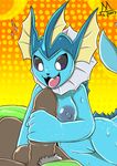  anthro anthrofied eeveelution female handjob happy human human_on_anthro interspecies male male/female mammal meatboom nintendo pok&eacute;mon pok&eacute;mon_(species) pok&eacute;philia sex sweat vaporeon video_games 