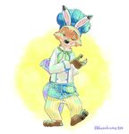  anthro apron canine chef chef_hat clothed clothing disney food fox fur half-closed_eyes hat kurokuma824 male mammal nick_wilde on_one_leg one_eye_closed onion solo standing vegetable wink zootopia 