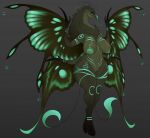 2_tails 2_toes 4_wings antennae_(anatomy) anthro arthropod breasts butterfly claws dragon eye_markings fan_character fangs feet female fluffy_mane fur genitals green_body green_eyes green_fur green_mane green_markings green_nipples green_wings heart_jewelry hi_res hybrid insect insect_wings khemmmis lepidopteran lepidopteran_wings long_neck long_tongue mane markings multi_tail multi_wing mythological_creature mythological_scalie mythology nipples nude nude_anthro nude_female scalie solo standing story story_in_description tail teeth thick_thighs toe_claws toes tongue vulva wing_claws wing_jewelry wings