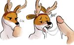  anthro anthrofied canine cum cum_in_mouth cum_inside dog fellatio female human human_on_anthro interspecies male male/female male_on_anthro mammal olive_(character) olive_the_other_reindeer oral sex unknown_artist 