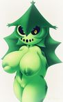  anthro big_breasts black_sclera breasts cacturne female flora_fauna huge_breasts nintendo nipples nora nude plant pok&eacute;mon pok&eacute;mon_(species) pok&eacute;morph pussy short_stack simple_background sirredbenjamin smile video_games white_background wide_hips yellow_eyes 