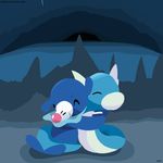  2017 ambiguous/ambiguous ambiguous_gender animated blue_skin blue_theme cave cool_colors countershade_torso countershading digital_drawing_(artwork) digital_media_(artwork) dragon dratini dripping duo ear_frills eyes_closed facial_markings feral feral_on_feral frill happy heartwarming hug loop mammal marine markings membranous_frill multicolored_skin neck_frill nintendo nude pink_nose pinniped pok&eacute;mon pok&eacute;mon_(species) popplio serpentine shadow sleepysealion smile stalagmite tail_coil tailwag two_tone_skin url video_games water whiskers white_countershading white_markings white_nose white_skin 