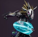  3d_(artwork) action_pose alien anthro arm_blade arm_feathers arm_tuft armor avian avian_caruncle colored digital_media_(artwork) energy_shield face_covered feather_hair feather_tuft feathered_crest feathers female fist full_armor glowing glowing_eyes gun_on_thigh halo_(series) head_crest helmt holstered_pistol kig-yar microsoft pink_eyes plasma_pistol pose pseudo_hair scalie sharp_teeth shield solo syn_cah synca t'vaoan teeth tuft xbox_game_studios yellow_body yellow_feathers 