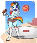 2026 aabramsart abstract_background anthro anthrofied artist_name baseball_bat baseball_cap bat_(object) big_breasts blue_body blue_fur bottomwear breasts brick brown_bottomwear brown_clothing brown_hotpants brown_shorts bubble_gum butt clothing cosplay crop_top crossover crossover_cosplay curvy_figure cutie_mark digital_drawing_(artwork) digital_media_(artwork) equid equine eyelashes feathered_wings feathers female fluffy fluffy_tail friendship_is_magic fur hand_wraps hasbro hat headgear headwear hi_res hooves hotpants long_socks long_tail mammal mane multicolored_mane multicolored_tail my_little_pony mythological_creature mythological_equine mythology pegasus pink_eyes rainbow_dash_(mlp) rainbow_mane rainbow_tail red_clothing red_crop_top red_shirt red_topwear scout_(team_fortress_2) shirt shorts solo tail team_fortress_2 text thick_thighs topwear valve voluptuous voluptuous_anthro voluptuous_female watermark wide_hipped_anthro wide_hipped_female wide_hips wings wraps