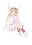  akazukin_chacha blonde_hair magical_princess sitting underwear 