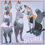 1:1 2025 4_toes accessory anthro arm_tuft barefoot biped black_clothing black_dress black_pawpads bottomwear bow_ribbon bra breasts canid canine choker clothed clothing denim denim_bottomwear denim_clothing denim_shorts desiree_(zeighous) digital_drawing_(artwork) digital_media_(artwork) digitigrade dress ear_piercing ear_ring elbow_tuft electronics eyewear feet female fluffy fluffy_tail footwear fox front_view fully_clothed fur geometric_background glasses grey_body grey_fur grey_tail hair hair_accessory hairclip head_tilt hi_res high_waisted_shorts holding_object holding_phone inner_ear_fluff jewelry kneeling legwear mammal midriff model_sheet monotone_hair monotone_tail multiple_images navel navel_piercing necklace open_mouth orange_body orange_fur orange_inner_ear_fluff pawpads phone piercing pink_eyes pointy_ears ring_piercing round_glasses short_hair shorts shoulder_tuft side_view simple_background socks solo sports_bra sportswear standing sweater tail thigh_highs thigh_socks tight_clothing tight_dress toes tongue topwear tuft underwear wearing_glasses white_hair zeighous