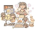  >_< +_+ 1girl :3 ^_^ absurdres apron apron_pocket arms_up artist_self-insert baking baking_sheet bottle bowl brown_eyes brown_hair burnt_food butter closed_eyes closed_mouth commentary cookie crying crying_with_eyes_open egg english_commentary flour flying_sweatdrops food food_bite hair_bun highres holding holding_bowl holding_pastry_bag holding_spoon icing measuring_cup measuring_spoon mixing mixing_bowl motion_blur motion_lines multiple_views open_mouth original oven oven_interior pastry_bag plate red_shirt shirt short_sleeves single_hair_bun smile spoon sprinkles streaming_tears tears temmie_chang temmie_chang_(character) wavy_eyes yellow_apron 