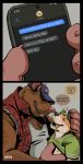 age_difference backwards_hat bodily_fluids buckteeth canid canine canis caressing_head clothed clothing clothing_lift domestic_dog drooling drunk duo electronics father_(lore) father_and_child_(lore) father_and_son_(lore) grope hat headgear headwear herding_dog hi_res keto male male/male mammal murid murine parent_(lore) parent_and_child_(lore) parent_and_son_(lore) pastoral_dog pattern_clothing phone plaid plaid_clothing rat red_eyes rodent saliva shirt shirt_lift size_difference son_(lore) substance_intoxication tank_top teeth texting topwear trucker trucker_hat welsh_corgi