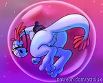  2017 anus atrolux bubble butt digital_media_(artwork) eyelashes feet female hair looking_back patreon presenting pussy rear_view saddle solo space sylvia teeth wander_over_yonder zbornak 