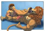 2026 4_toes 5_fingers abs absurd_res animal_genitalia animal_penis anthro anthro_on_anthro areola armpit_hair biceps big_muscles big_penis biped black_lips blue_background bodily_fluids body_hair border brown_claws brown_hair brown_mane brown_nose brown_pawpads cheek_tuft claws crotch_tuft deltoids digitigrade dipstick_fingers dipstick_toes dominant dominant_anthro dominant_male drooling duo ears_back ejaculation erection facial_tuft fangs feet felid feline_genitalia feline_penis finger_claws fingers fluffy_mane foot_lick foot_on_face forearm_muscles fur fur_growth genital_fluids genitals growth grungotharts hair hair_to_fur hand_on_leg hand_on_partner's_leg hi_res human human_to_anthro inner_ear_fluff leaking_precum leg_grab leg_on_partner licking lion lion_mane lips looking_pleasured lying male male/male mammal mane mid_transformation muscular muscular_anthro muscular_human muscular_male musk musk_cloud musky_armpit musky_feet musky_penis nipples nude nude_anthro nude_human nude_male on_back pantherine pawpads paws penile_spines penis pink_nipples pink_penis pivoted_ears precum pubes quads retractable_claws retracted_sheath richard_king saliva saliva_on_face saliva_on_foot serratus shaded sharp_teeth sheath shocked simple_background smile snout snout_growth species_transformation story story_in_description submissive submissive_anthro submissive_male surprised tail tan_body tan_fur teeth toe_claws toes tongue tongue_out transformation tuft twinning vein veiny_penis whisker_spots white_border wide_eyed yellow_eyes