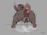 4:3 against_surface against_wall anal_orgasm anal_prolapse andromorph anthro anus bared_teeth big_butt blush bodily_fluids butt claws ejaculation faroutboy genital_fluids genitals hands-free hi_res huge_butt huge_thighs intersex male mammal masturbation messy motion_lines multicolored_body murid murine orgasm plump_labia prolapse puddle puffy_anus rat rodent scratches sex shaking solo sweat tail tail_fetish tail_play tail_sex thick_thighs vaginal_fluids vaginal_prolapse vaginal_squirting vulva