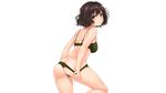  akiyama_yukari ass bra breasts brown_eyes brown_hair girls_und_panzer harino646 panties short_hair skintight underwear white 