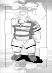  2011 anthro bulge clothing humanoid_hands male mammal overweight overweight_male shirt shorts solo tachiuo ursid 