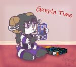  bovid caprine chibi floor gundam hair hi_res hooves horn invalid_tag long_hair male mammal model_kit plamo rug sheep sitting sitting_on_ground sono_(sonomatic) sonomatic 