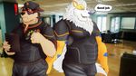  anthro arcanine basch bulge canine clothed clothing male male/male mammal muscular muscular_male nintendo pok&eacute;mon pok&eacute;mon_(species) police uniform video_games 