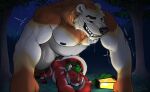  2026 3_toes 5_toes anal anal_penetration anthro arched_back ass_up bear belly bent_over big_belly big_dom_small_sub black_claws black_nipples black_penis blue_eyes bodily_fluids cap.grolarbear captain_oku_(cap.grolarbear) cheek_tuft claws cosmic_background cum cum_inflation cum_inside detailed digital_media_(artwork) doggystyle dominant dragon drooling duo facial_horn facial_tuft fangs feet forest forest_background from_behind_position fur fur_markings fur_ridge furred_dragon furred_scalie genital_fluids genitals green_body green_eyes green_fur green_hair grin grolar_bear hair half-closed_eyes hi_res horn hybrid inflation lamp lantern looking_pleasured low-angle_view male male/male mammal markings musclegut muscular mythological_creature mythological_scalie mythology narrowed_eyes nature nature_background night nipples nose_horn nude_anthro orange_body orange_fur outside outside_sex pawpads pecs penetration penis plant red_body red_fur ring_(marking) saliva saliva_string scalie sex shaded size_difference slim smile starry_background striped_markings striped_tail stripes struggling tail tail_markings teeth toes tree tuft ursine wallpaper white_body white_fur white_markings wingless_dragon x_marking yellow_body yellow_fur 