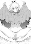  :p absurdres bangs bare_legs barefoot bitch_hime blush breasts closed_mouth crown dress dress_lift fingernails greyscale hands_up head_tilt highres large_breasts lifted_by_self long_hair looking_at_viewer mario_(series) micro_panties mini_crown mizuryuu_kei monochrome navel non-web_source panties princess_bitch princess_peach scan sitting solo spread_legs super_mario_bros. tongue tongue_out underwear 