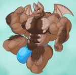  2016 abs anthro areola arm_hair armpit_hair bat beard biceps big_biceps big_muscles blue_background blue_eyes body_hair brown_skin bulge butt chest_hair chest_tuft clothed clothing eyebrows facial_hair flexing front_view guzreuef hairy happy_trail hi_res huge_muscles leg_hair male mammal muscular muscular_male nipples partially_clothed pecs pink_nipples pink_nose pose pubes simple_background smile solo spread_wings thong topless triceps tuft wings 