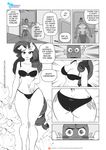  2017 anthro anthrofied bandage blush bra breasts butt close-up clothing comic curly_hair cutie_mark dock dragon duo english_text equine eyeshadow female friendship_is_magic hair horn horse long_hair looking_at_viewer makeup male mammal my_little_pony onomatopoeia open_mouth panties pia-sama pony raised_eyebrow rarity_(mlp) sharp_teeth slit_pupils smile sound_effects spike_(mlp) steam suggestive sweat sweatdrop teeth text thick_thighs underwear unicorn wide_hips 