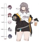  6+girls :3 absurdres acheron_(honkai:_star_rail) ahoge alcohol arm_support belt black_flower black_gloves black_jacket black_skirt black_swan_(honkai:_star_rail) breasts bright_pupils buttons closed_eyes closed_mouth clothes_around_waist collarbone collared_shirt cowboy_shot cup disposable_cup dress drink drinking_glass drinking_straw eating english_commentary english_text eyewear_on_head fingerless_gloves flower flower_ornament food four-finger_heart_hands fruit gloves grey_belt grey_hair hair_between_eyes hair_over_one_eye hand_on_own_chin hands_on_own_hips hands_up heart heart_hands highres himeko_(honkai:_star_rail) holding holding_cup holding_food holding_fruit honkai:_star_rail honkai_(series) jacket kafka_(honkai:_star_rail) kiss_meter_(meme) large_breasts long_hair long_sleeves looking_at_food looking_at_viewer looking_down looking_to_the_side low_ponytail march_7th_(honkai:_star_rail) march_7th_(preservation)_(honkai:_star_rail) masoq meme miniskirt multiple_girls one_eye_closed open_clothes open_jacket pale_skin peach pink_hair ponytail puffy_long_sleeves puffy_sleeves purple_eyes purple_hair red_hair round_eyewear shirt short_hair sidelocks simple_background single_bare_shoulder skirt sleeveless sleeveless_dress smile solo_focus speech_bubble standing stelle_(honkai:_star_rail) sunglasses sweatdrop t-shirt teeth thigh_strap tied_jacket trailblazer_(honkai:_star_rail) two-sided_fabric two-sided_jacket upper_body veil wavy_hair white_background white_dress white_pupils white_shirt white_veil wine wine_glass yellow_eyes yellow_jacket yuri 