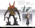 2026 3_heads 5_fingers 6_horns absurd_res artist_name black_body black_skin blue_sclera boney_(highguard) brown_claws brown_hair butt claws climbing climbing_on_another clothing colored concept_art cristina_lavina_ferez digital_drawing_(artwork) digital_media_(artwork) directional_arrow disembodied_hand empty_eyes english_description english_text featureless_crotch featureless_feet feet female female_humanoid finger_claws fingerless_gloves fingers gloves glowing glowing_eyes grey_clothing grey_fingerless_gloves grey_gloves grey_handwear group gus_(highguard) hair handwear hi_res highguard_(game) holding_bell horn horned_humanoid horned_mask humanoid humanoid_pointy_ears larger_female larger_humanoid long_ears long_nose looking_up_at_another male male_humanoid mask mask_only mooch_(highguard) multi_head multi_horn multiple_images not_furry nude nude_female nude_humanoid official_art overweight overweight_humanoid overweight_male plant plant_hair pointy_ears pseudo_hair rectangle red_face red_horn roots rope shaded short_hair simple_background size_difference smaller_humanoid smaller_male solo spirit standing tan_fingers text tree_mother_(highguard) white_mask wisp_(highguard) wisp_guardian_(highguard) yellow_sclera